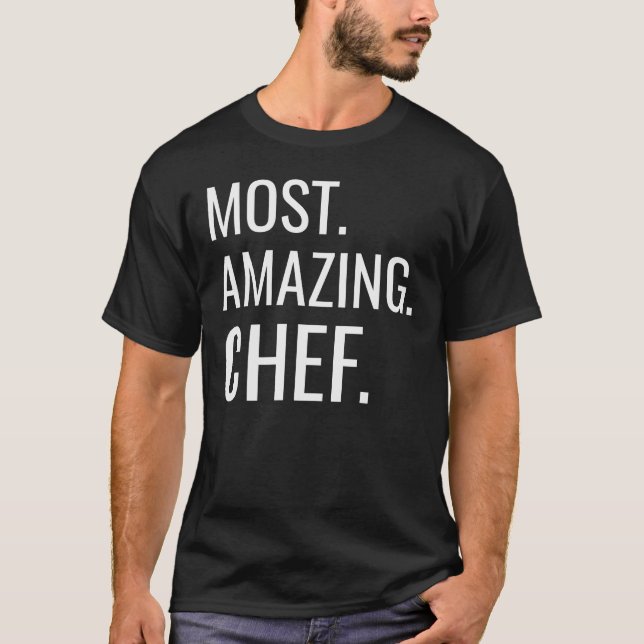 Camiseta Chef más asombroso (Anverso)