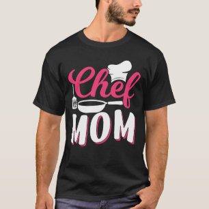 Camiseta Chef Mom Mother Mamá Cocinero retro