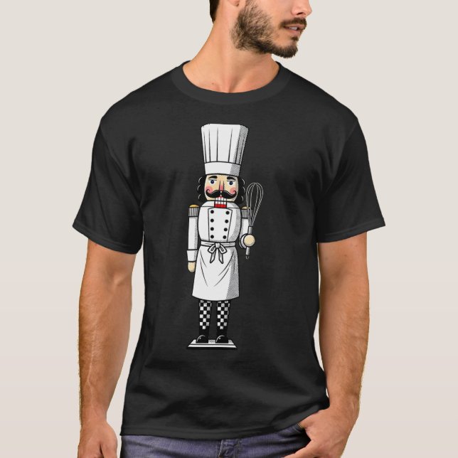 Camiseta Chef Nutcracker Cook Hat Xmas  (Anverso)