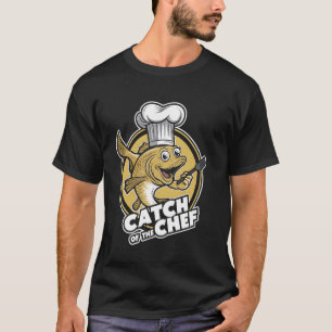 Camiseta Chef Pescado Captura Cocina Humor Divertido Retro