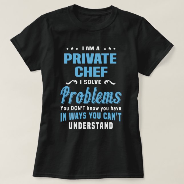 Camiseta Chef privado (Diseño del anverso)