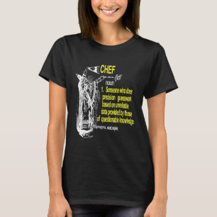 Camiseta Chef que significa Shirant Chef Noun Definition