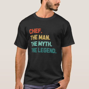 Camiseta Chef retro vintage Tee Funny Chef The Man Mymmm Le