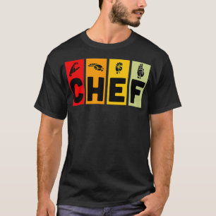 Camiseta Chef Rótulo ASL Idioma Culinario Graduado Chef