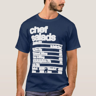 Camiseta Chef Salads Nutrición Hecho Gracioso