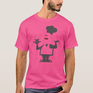 Camiseta Chef sosteniendo un tazón de sopa