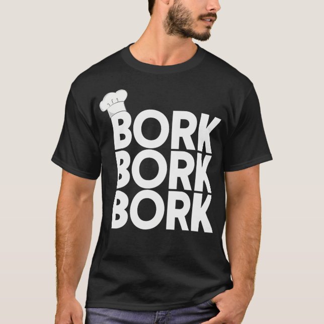 Camiseta Chef sueco Bork Bork Bork Funny Chef Sueco (Anverso)