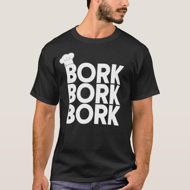 Camiseta Chef sueco Bork Bork Bork Funny Chef Sueco (Anverso)