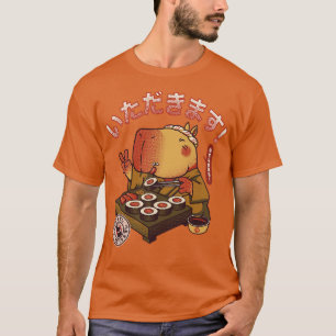 Camiseta Chef sushi cute capibara por Tobe Fonseca