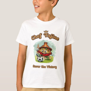 Camiseta Chef Tajine Mascota de Fútbol – Comida Divertida M