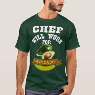 Camiseta Chef trabajará para aguacate 3