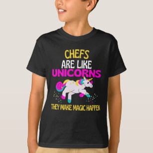 Camiseta Chef Unicorn , Magníficos cocineros unicornios