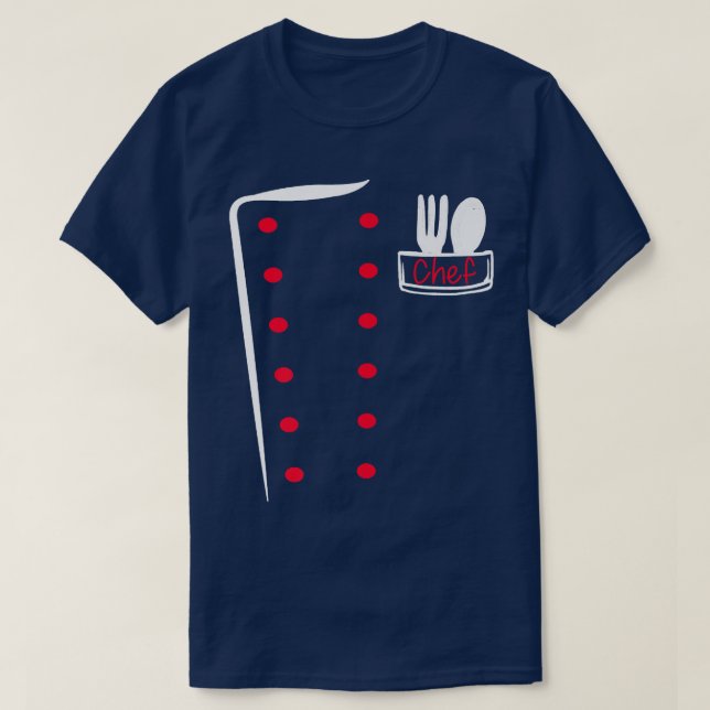 Camiseta Chef Uniform Funny Cook Costume (Diseño del anverso)