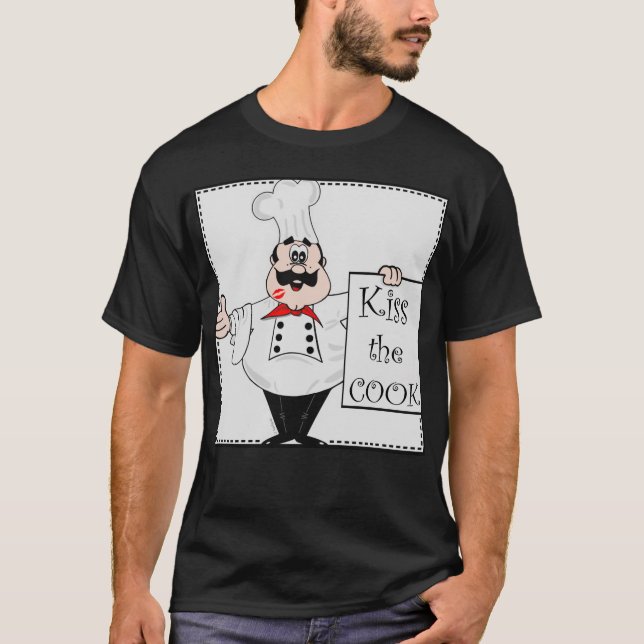 Camiseta Chef With Kiss The Cook Sign (Anverso)