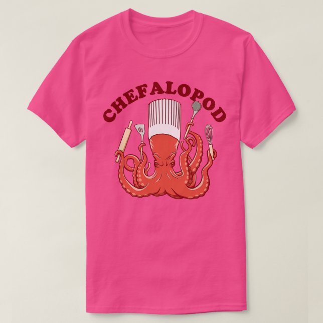 Camiseta Chefalopod Octopus Kitchef (Diseño del anverso)