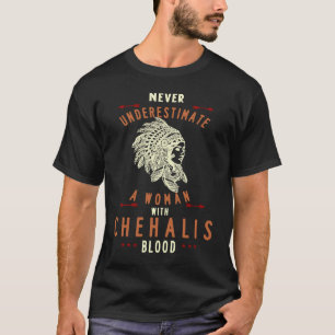 Camiseta Chehalis nativo americano mujer india no se puede