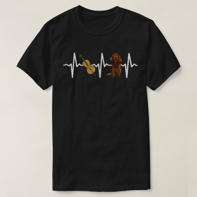 Camiseta Chello Susse Spaniel Heartbeat Dog Lover  (Diseño del anverso)