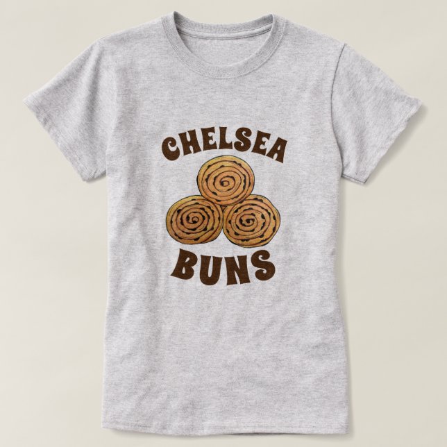 Camiseta Chelsea Buns Reino Unido Curran Bun Bakery British (Diseño del anverso)