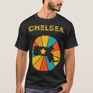 Camiseta Chelsea Massachusetts Vintage Distresage Souvenir