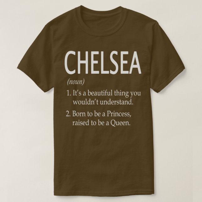 Camiseta Chelsea Name Gift (Diseño del anverso)