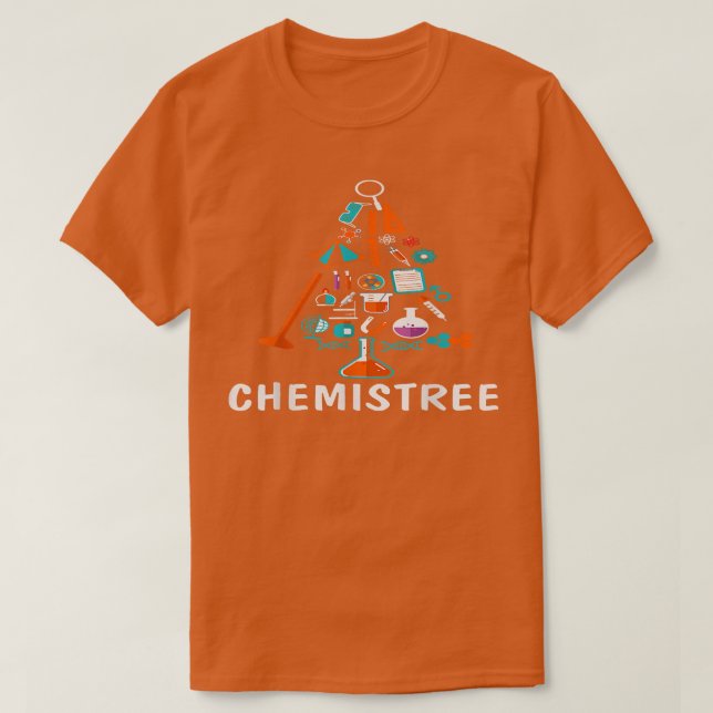 Camiseta Chemistree Funny Science Christmas Tree Labratory  (Diseño del anverso)