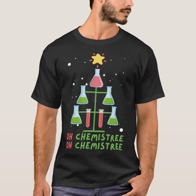 Camiseta Chemistry Christmas Oh Chemistree friend (Anverso)