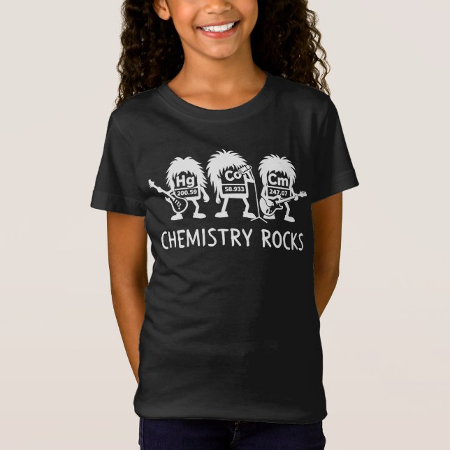 Camiseta Chemistry Rocks Science Rock Band (Anverso)