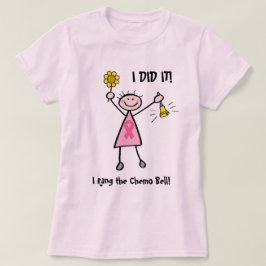 Camiseta Chemo Bell - cáncer de pecho rosado de la cinta