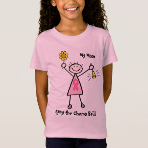 Camiseta Chemo Bell - cáncer de pecho rosado de la cinta