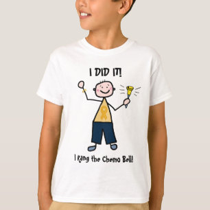 Camiseta Chemo Bell - cinta del oro del cáncer de la niñe