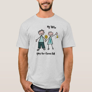 Camiseta Chemo Bell - cinta del trullo del cáncer ovárico