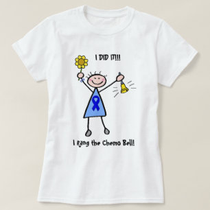 Camiseta Chemo Bell - mujer del cáncer de colon