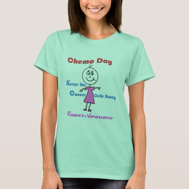 Camiseta Chemo Day Girl Cancer Awareness (Anverso)