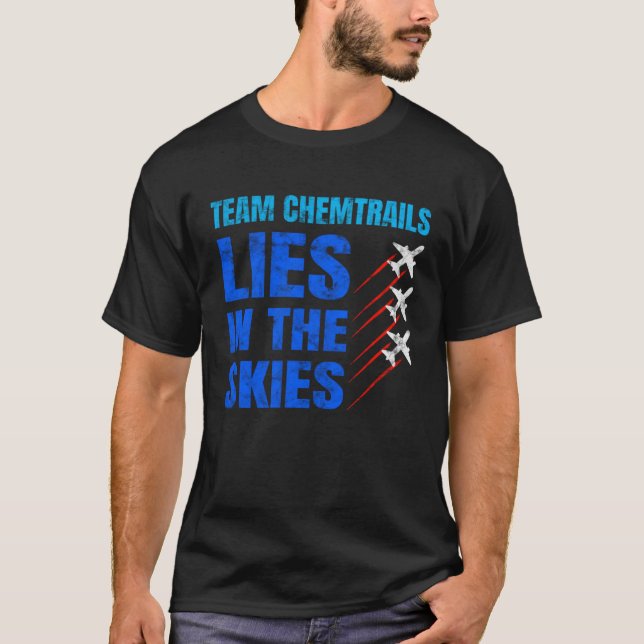 Camiseta Chemtrails Team Aluhut Conspiracy Theory Pilots (Anverso)