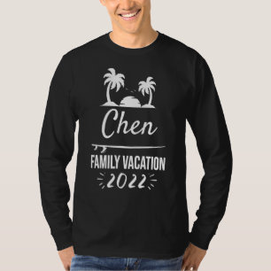 Camiseta Chen Family Vacation Tropical Group Trip Beach