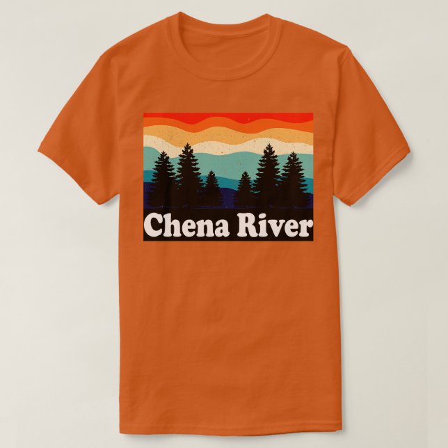 Camiseta Chena River Alaska Retro (Diseño del anverso)