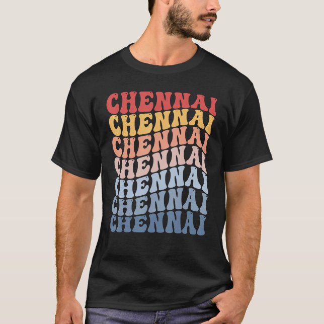 Camiseta Chennai City Groovy Retro (Anverso)