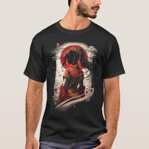 Camiseta Cheongsam Princesa Luna Roja China Arte de Anime