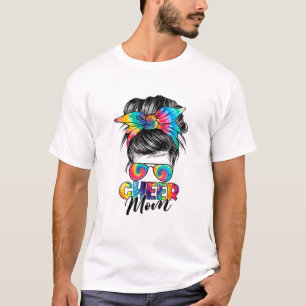 Camiseta Cheque Mom Messy Bun Hair Gafas De Sol Morir Madre