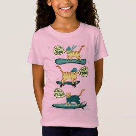 Camiseta ¡Chequea a Meowt! Skateboard Snowboard Surfer Tabb