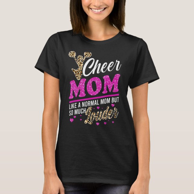 Camiseta Chequear A La Madre Mayor Impresión De Leopardo De (Anverso)