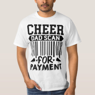 Camiseta Chequeen Dad Funny Scan For Payment