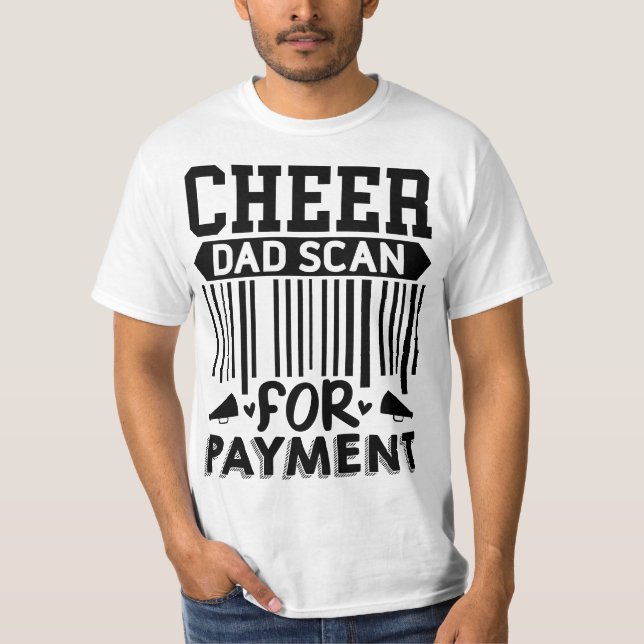 Camiseta Chequeen Dad Funny Scan For Payment (Anverso)