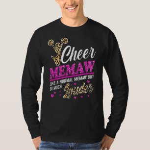 Camiseta Chequeen Memaw La Mayor Impresión De Leopardo De V