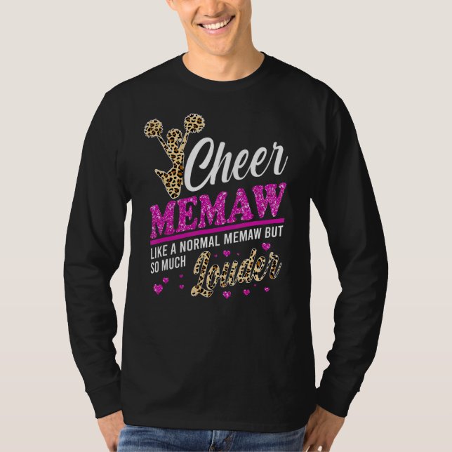 Camiseta Chequeen Memaw La Mayor Impresión De Leopardo De V (Anverso)