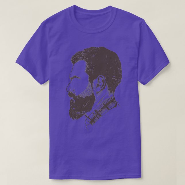Camiseta chequeo y barba completa (Diseño del anverso)