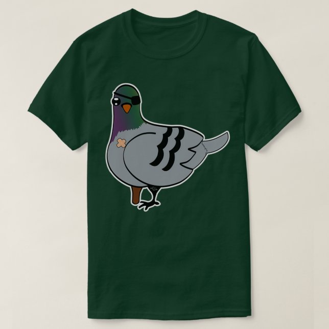 Camiseta Cher Ami brave pigeon 2 (Diseño del anverso)