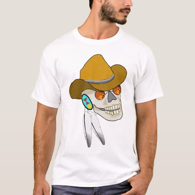 Camiseta cherokee del cráneo (Anverso)