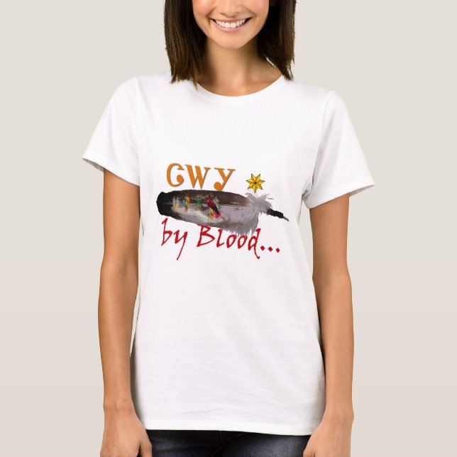 Camiseta Cherokee por sangre (Anverso)