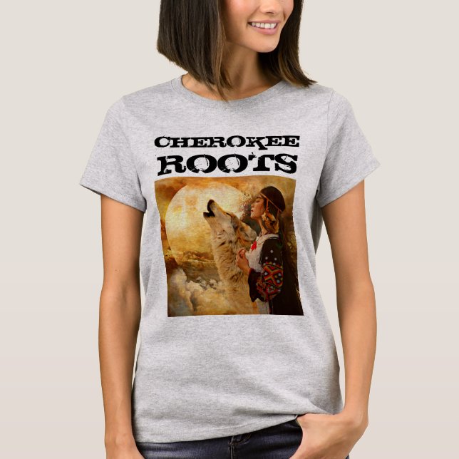 Camiseta CHEROKEE ROOTS LADIES WOMENS TEES T-Shirt (Anverso)